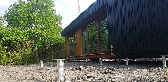 ground screws for modular buildings